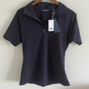 cutter and buck quarter zip golf polo